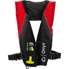 Life Jackets Onyx 132200-100-004-20 A/M-24 Series All Clear Automatic/Manual Inflatable Life Jacket Black/Red Adult