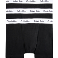 Boxershorts - Herren Unterhosen Calvin Klein Cotton Stretch Trunks 3-pack - Black
