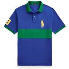 Polo Ralph Lauren Men Polo Shirts Polo Ralph Lauren Big Mesh Shirt Sapphire/Primary Green Tall