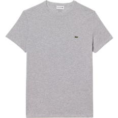 Lacoste Men T-shirts Lacoste Men's Crew Neck Pima T-shirt - Grey Chine
