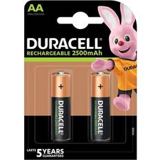 Oppladbare batterier Gressklipper Duracell AA Rechargeable Ultra 2500mAh 2-pack