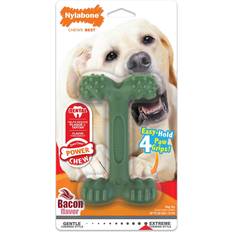 Nylabone Power Chew Easy-Hold Dog Dental Chew Toy Easy Hold Bacon Large/Giant