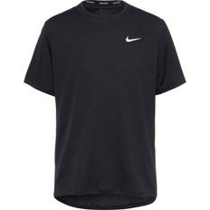 Nike T-skjorter Nike Men's Dri-Fit Miler UV T-Shirt - Black/Grey