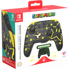 PDP Game Controllers PDP REMATCH GLOW Wireless Controller: Super Star For Nintendo Switch, Nintendo Switch OLED Model Super Star