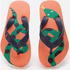 Flip Flops Children's Shoes Joules Kids' Lightweight Summer Sandals Orange Snake Toddler