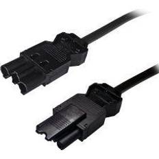 Strømkabler Deltaco Gst18 Power Cable, Gst18 Male Gst18 Female, Black, 1m Kabel