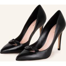 Ted Baker Women Shoes Ted Baker Womens Black Teliah Bow-embellished Leather Courts Eur Women