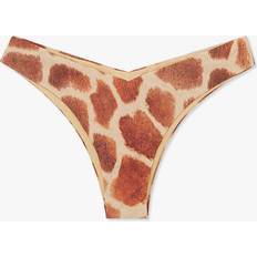 Women Bikini Bottoms WeWoreWhat Delilah Giraffe Bikini Bottom Sahara