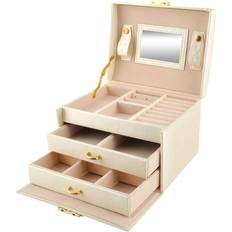 Northix Jewelry Box in Several Levels Beige