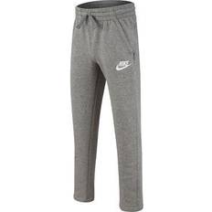Nike Boy's Sportswear Club Fleece Pants - Carbon Heather/White (AV4265-091)