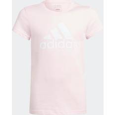 Rosa Oberteile adidas T-Shirt Mädchen rosa/weiß mit Logo