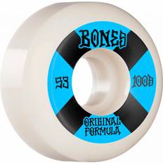 Hjul Bones Wheels 100er #4 V5 Sidecut Skateboard-Räder, weiß 53 mm