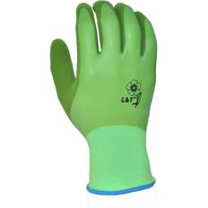Gardening Gloves Women's Double Microfoam Latex Coated Gloves, Pairs Green Green