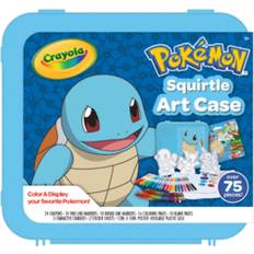 Toys Crayola Pokemon create & color coloring art case squirtle, child, 75 pieces