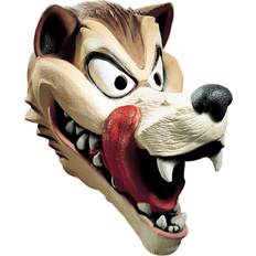 Head Masks Disguise Hungry Wolf Adult Mask Brown/Beige