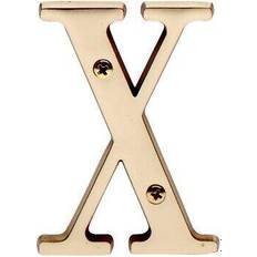 Letter X House Letters Solid Bright Brass 3 Renovators