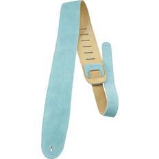 Perri's Leather Ltd. Guitar Strap- Soft Suede- Teal- Adjustable- For Electric/Acoustic/Bass Guitars P25S-209