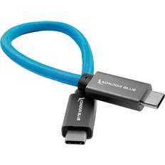 Blue USB-C zu USB-C Kabel 21,5cm Aufladen