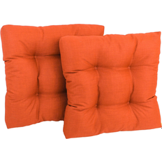 Blazing Needles Squared Spun Dream Chair Cushions Orange