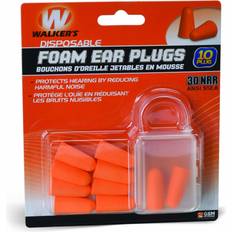 Hearing Protection Walker's Disposable Foam Ear Plugs Orange