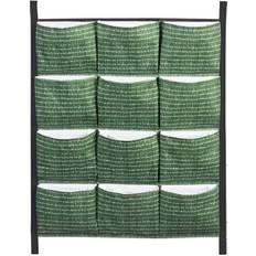 Evergreen Outdoor Planter Boxes Evergreen 12 Pocket Horizontal Hanging Wall Planter with Lining