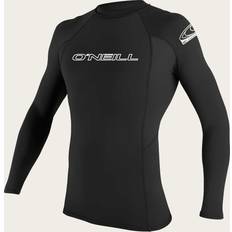 Wetsuits O'Neill Wetsuits Men's Basic Skins UPF Long Sleeve Rash Guard, Black