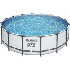 Bestway steel pro max round pool Bestway Steel Pro Max Round Pool Set Ø4.88x1.22m