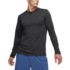 Nike Men's Dri-FIT Long Sleeve Training T-shirt - Black/Heather