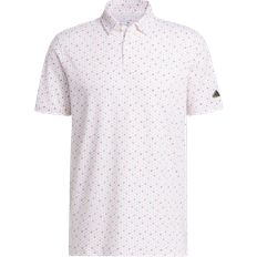 adidas Men's Go-To Print Golf Polo Shirt - Coral Fusion