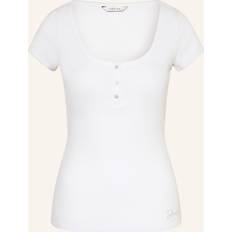 Guess Tops Guess Women's Short Sleeve Karlee Jewel Henley, Pure White