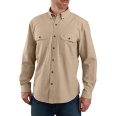 Carhartt Men - XL Shirts Carhartt Men's Original Fit Long Sleeve Shirt, Dark Tan Chambray