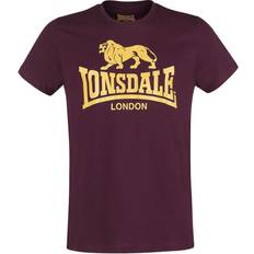 Lonsdale Herren - L T-Shirts Lonsdale Herren T Shirt Trägerhemd Logo, Blutrot, XL, 119083_2