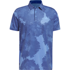 Adidas golf shirts adidas Men's Flower Mesh Golf Polo Shirt - Blue Fusion/Collegiate Navy