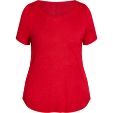 Evans T-shirts Evans Slub Tee - Red