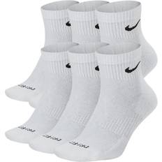 Men Underwear Nike Everyday Plus Cushioned Training Ankle Socks 6-pack - White/Black