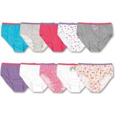 Underwear Children's Clothing Hanes Girl's Briefs 10-pack - Purple/Pink/Blue/Grey Multi Assorted (GP10BR-10)