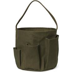 Grün Beuteltaschen Ferm Living Bark Garden Bucket Bag Olive