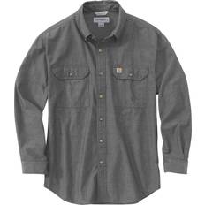 Carhartt M - Men Shirts Carhartt Men's Original Fit Long Sleeve Shirt, Black Chambray