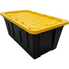 Office Depot Brand by Greenmade Professional Storage Totes 12 Gallon  BlackYellow Pack Of 4 Totes - Office Depot