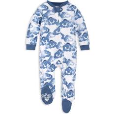 Pajamases Children's Clothing Burt's Bees Baby Boys' Moonlight Cloud Organic Cotton Sleep N' Play Blue 0-3M