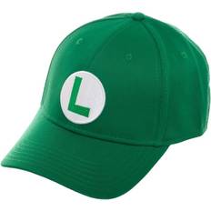 Hats BioWorld Luigi Flex Fit Adult Cap Green/White