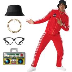Morphsuit Men`s 1980s Red Rapper Boombox Costume