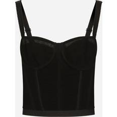 Dolce & Gabbana Draped tulle corset black