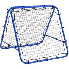 Fußballausrüstung Homcom Baseball Rebounder faltbar blau