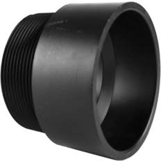Sewer Charlotte Pipe 4 in. ABS Male Adapter, Black