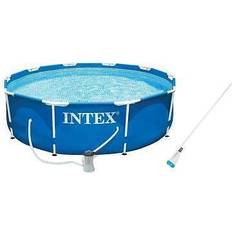 Pool Pumps Intex 10ft x 30in metal frame swimming pool with pump kokido b-vac vacuum