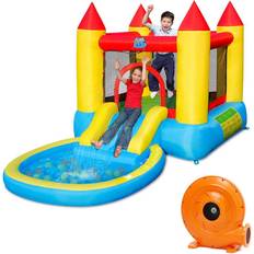 Jumping Toys on sale Gymax Inflatable Bounce House Kids Slide Jumping Castle Bouncer w/Pool See Details Blue