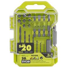 Power Tool Accessories Ryobi Drill and Impact Drive Kit 20-Piece