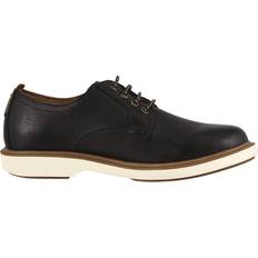 Florsheim Junior Supacush Plain Toe Oxford Shoes - Black Smooth/White Sole