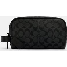 Toiletry Bags Coach small/large travel kit in signature canvas/with patch